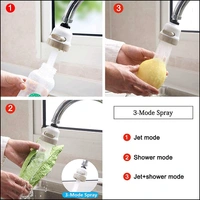  360 Degree Rotating Water-Saving Sprinkler, Faucet Aerator, 3-Gear Adjustable Head Nozzle Splash-Proof Filter Extender Sprayer for Kitchen Bathroom, Water Faucet Kitchen tap,Water Saving Nozzle (Health Faucet) 